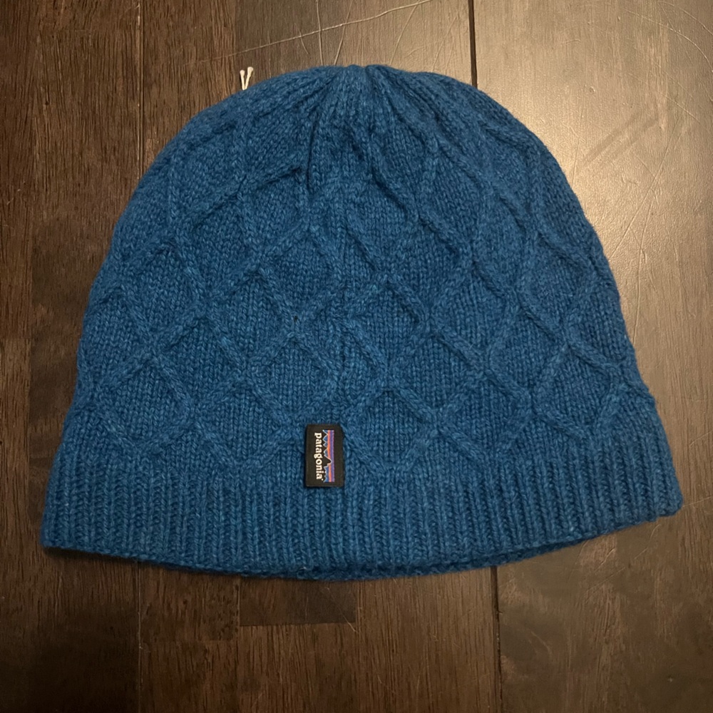 Patagonia honeycomb knit wool beanie